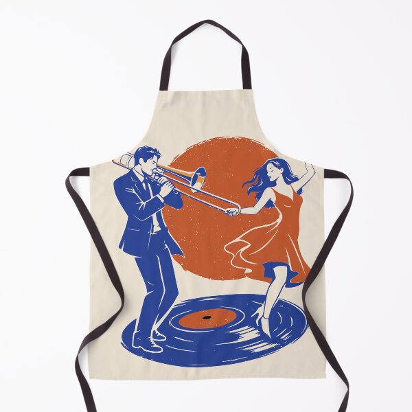 Item preview, Jazz Trombone Player Dancer Print, Vinyl Record Art designed and sold by Studio pod Burom.