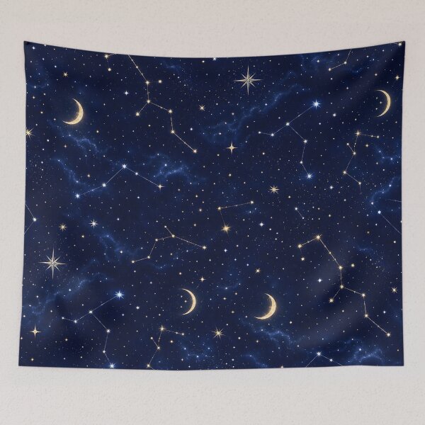 Item preview, Night Sky Constellation Stars Seamless Pattern designed and sold by StickyGuys.