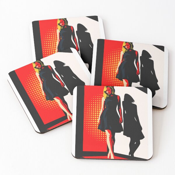 Item preview, Pop Art Noir Art, Glamorous Woman Shadow Art designed and sold by Studio pod Burom.