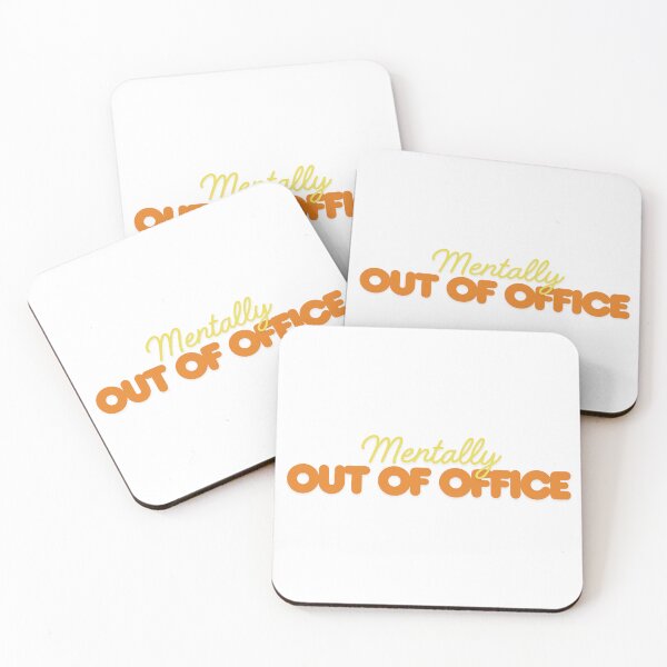 Item preview, Mentally Out Of Office Funny Preppy Y2K Quote designed and sold by Snowy Studio Designs.