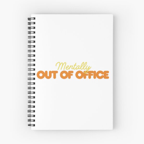Item preview, Mentally Out Of Office Funny Preppy Y2K Quote designed and sold by Snowy Studio Designs.