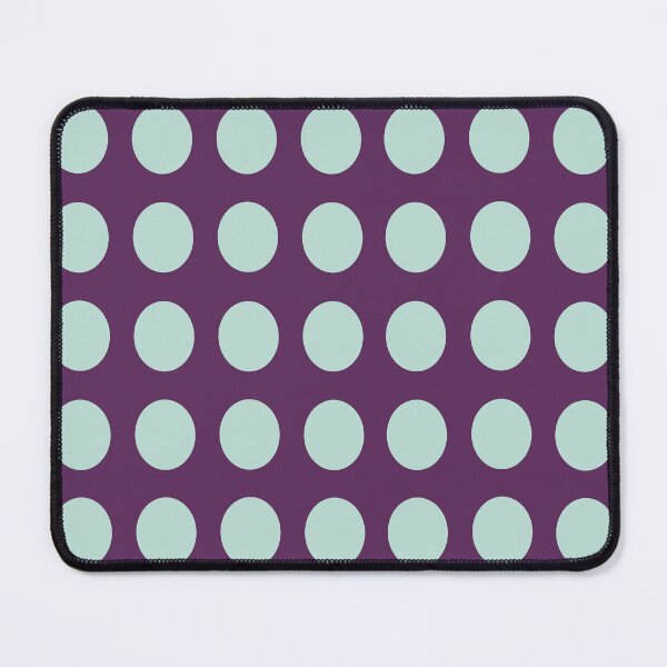 Item preview, Large MINT GREEN and AUBERGINE PURPLE Symmetrical  POLKA DOTS  designed and sold by RachelMacht.