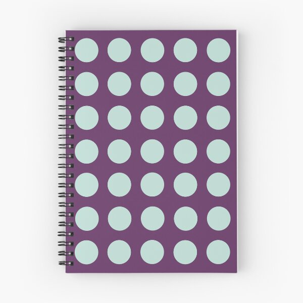 Item preview, Large MINT GREEN and AUBERGINE PURPLE Symmetrical  POLKA DOTS  designed and sold by RachelMacht.