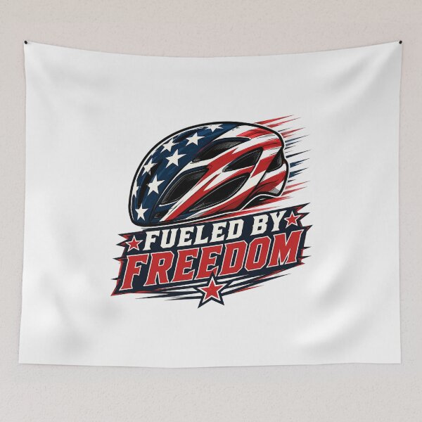 Item preview, Fueled by Freedom Patriotic Cycling Helmet Bicycle Racing designed and sold by shemodas.