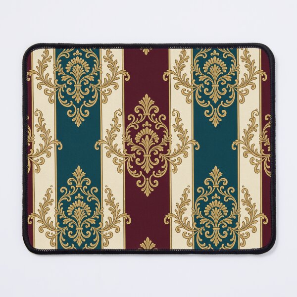 Item preview, Burgundy, Dark Turquoise & Cream Striped Baroque designed and sold by DesignsByPrnces.