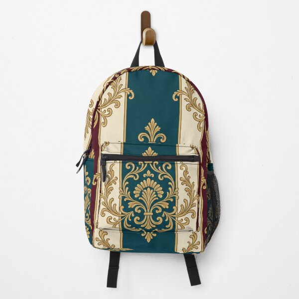 Item preview, Burgundy, Dark Turquoise & Cream Striped Baroque designed and sold by DesignsByPrnces.