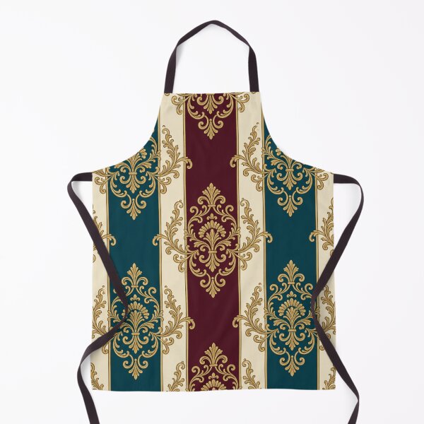 Item preview, Burgundy, Dark Turquoise & Cream Striped Baroque designed and sold by DesignsByPrnces.