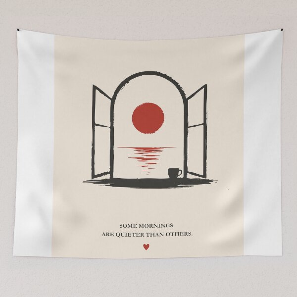 Item preview, Minimalist Morning Illustration, Sunrise Decor designed and sold by Studio pod Burom.