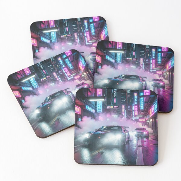 Item preview, Neon Drift: Midnight Pursuit designed and sold by JanjjaSoulInk.