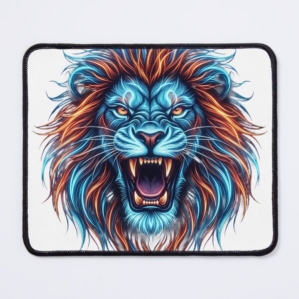 Item preview, Neon Fire Lion – Neo Tokyo Underground Collection designed and sold by SupernovaNote.