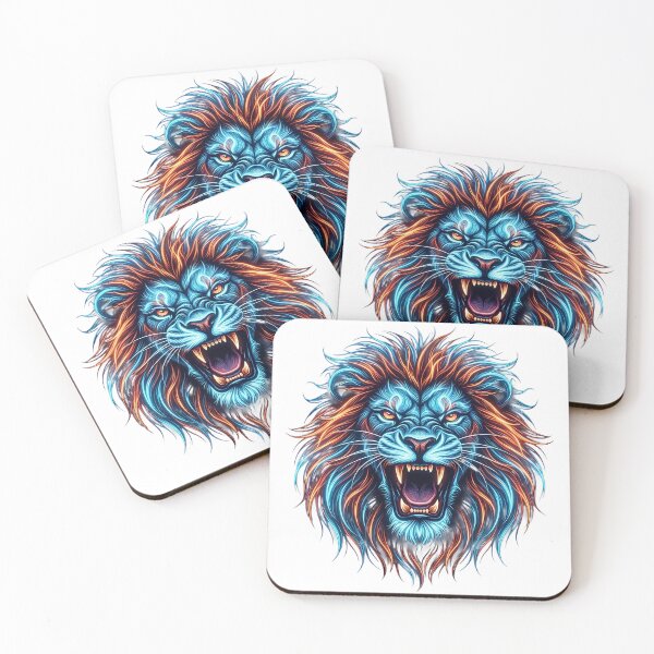 Item preview, Neon Fire Lion – Neo Tokyo Underground Collection designed and sold by SupernovaNote.