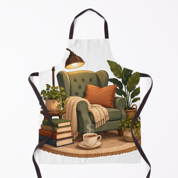 Item preview, Cozy Reading Nook with Books and Tea designed and sold by StickyGuys.