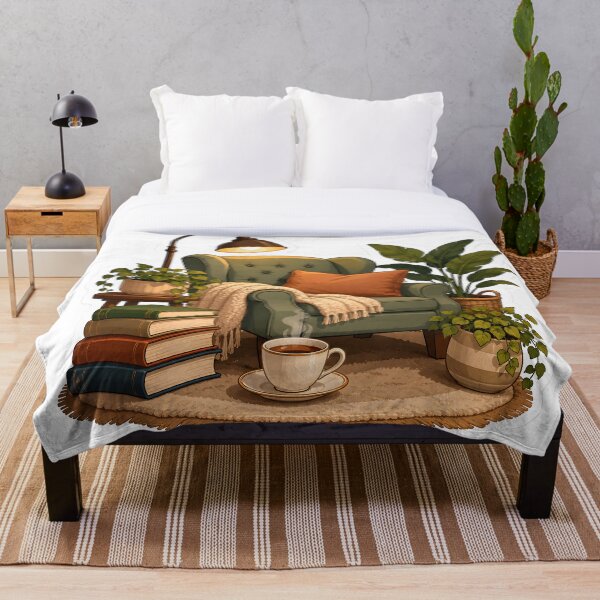 Item preview, Cozy Reading Nook with Books and Tea designed and sold by StickyGuys.