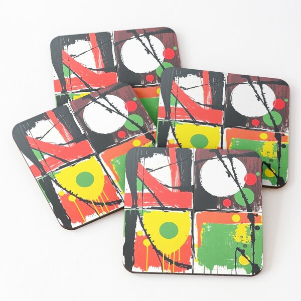 Item preview, playful disorder colorful geometric abstract design designed and sold by SmashingDeals.