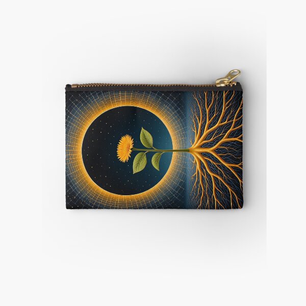 Item preview, Flower blooms in the cosmic embrace of the sun designed and sold by Mianku | Für das Leben.