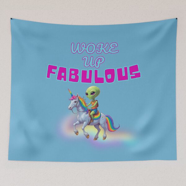 Item preview, Pride Fabulous Alien and unicorn  designed and sold by Monkey204.
