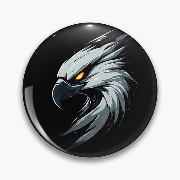 Item preview, Grey Eagle with Glowing Yellow Eye designed and sold by UrbanPrts.