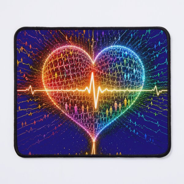 Item preview, Shared Heartbeat: Humanity United Cosmic Heart Art designed and sold by FunkyVista.
