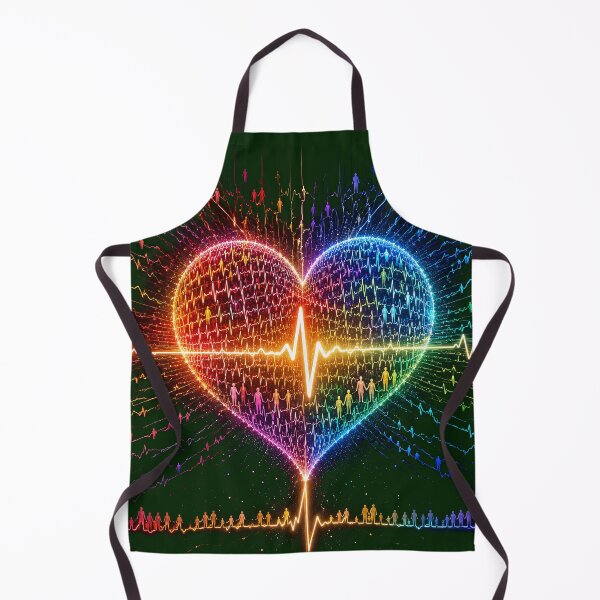 Item preview, Shared Heartbeat: Humanity United Cosmic Heart Art designed and sold by FunkyVista.