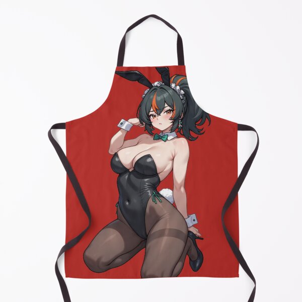 Item preview, Zhu Yuan Bunny Girl Orange Streaks Hair Waifu Aesthetic designed and sold by Jimakmo.