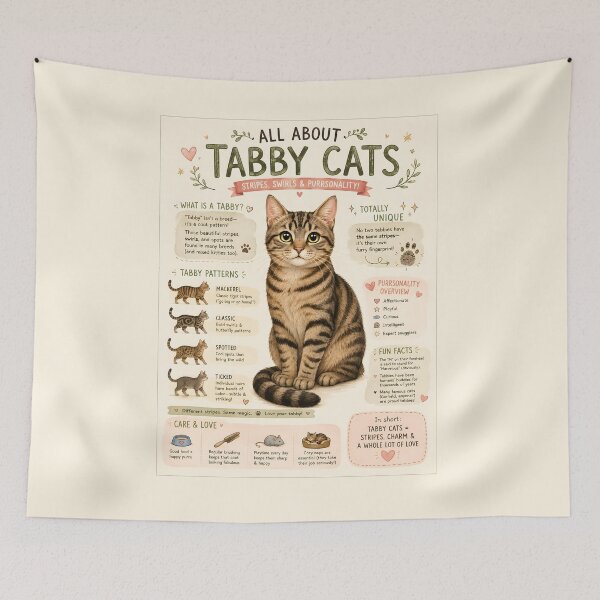 Item preview, All About Tabby Cats designed and sold by HeadRubble.