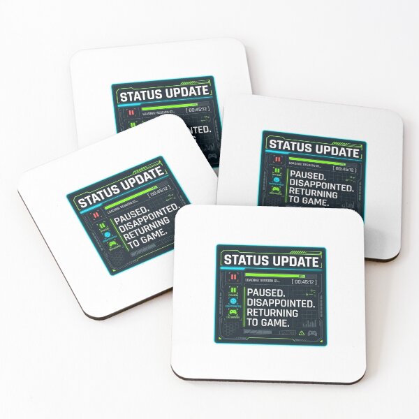 Item preview, Paused Disappointed Returning To Game Gaming Humor Design designed and sold by JulyClub.