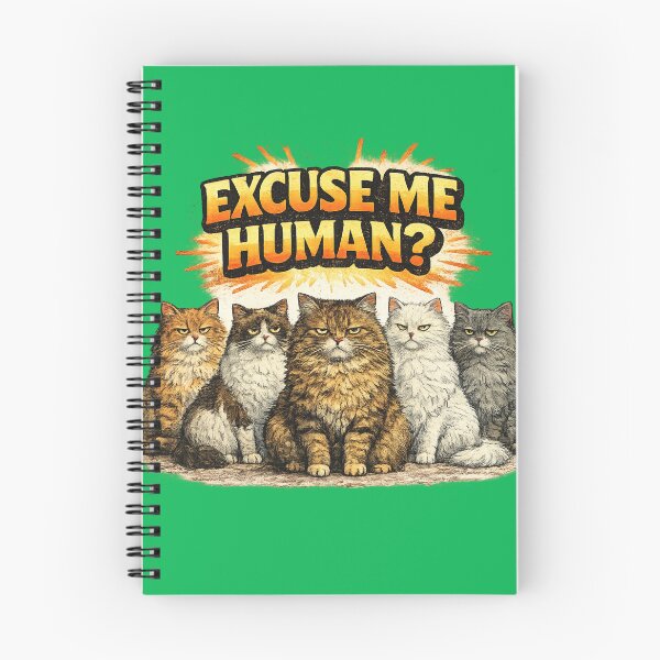 Item preview, Excuse Me Human Funny Grumpy Cat Gang Attitude Humor Gift designed and sold by irfanshikh.