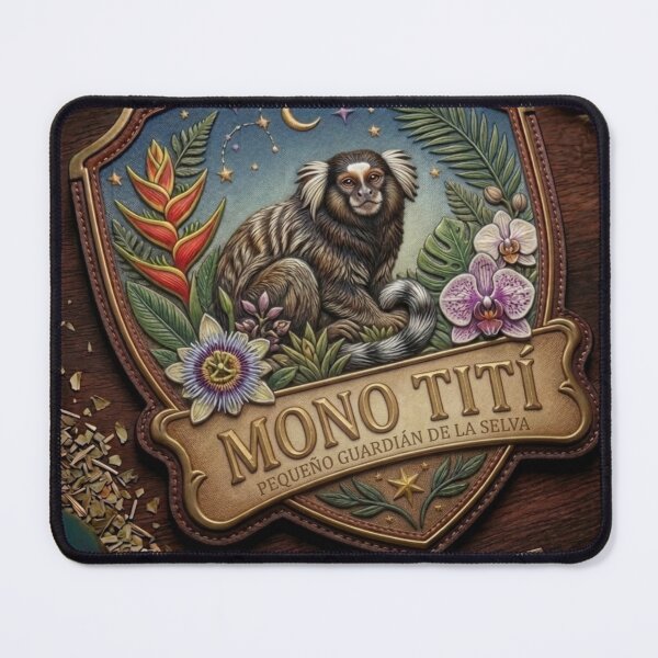 Item preview, Titi Monkey Wood Carving Shield Misiones designed and sold by Raices del Litoral .