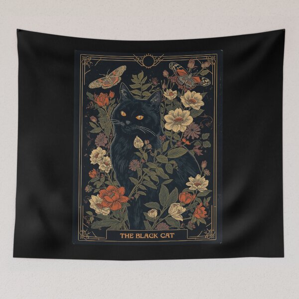 Item preview, The Black Cat Card designed and sold by uunaa.