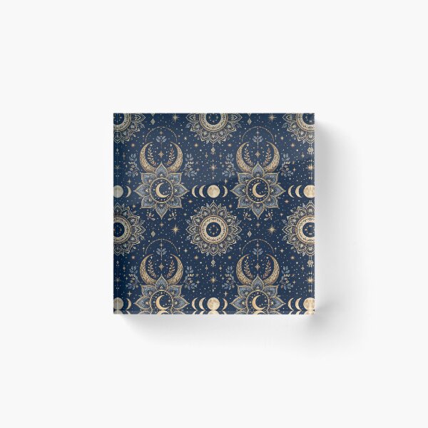 Item preview, Moon Phases Mandala Boho Pattern designed and sold by StickyGuys.