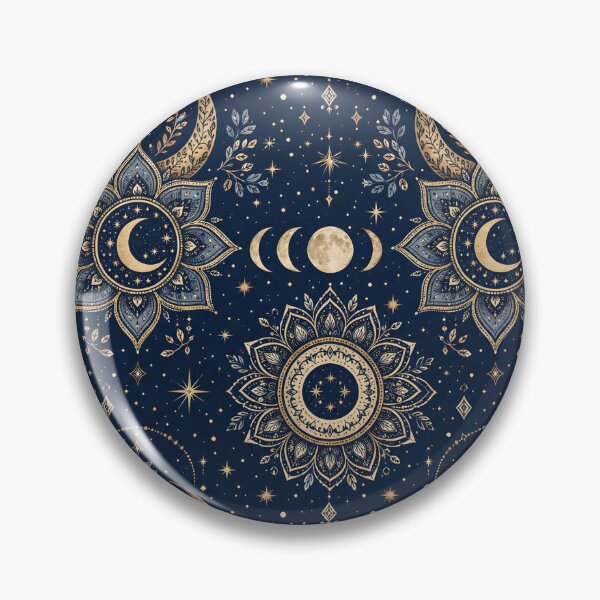 Item preview, Moon Phases Mandala Boho Pattern designed and sold by StickyGuys.