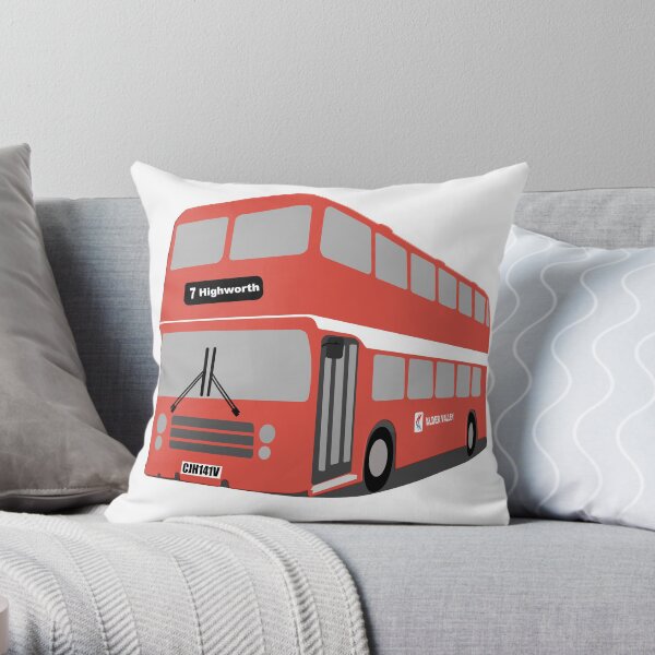 David's Bus Throw Pillow