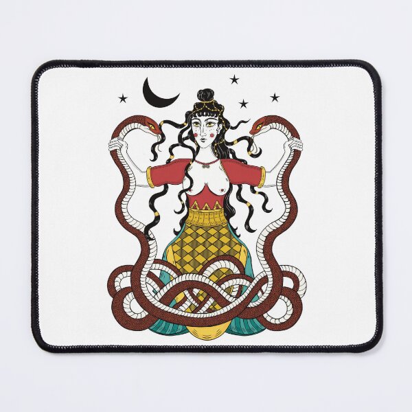 Item preview, Minoan Snake Goddess Illustration - Old Europe Goddess Illustration designed and sold by Ancient-Tales.