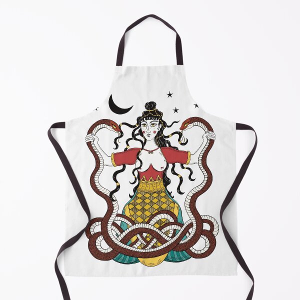 Item preview, Minoan Snake Goddess Illustration - Old Europe Goddess Illustration designed and sold by Ancient-Tales.