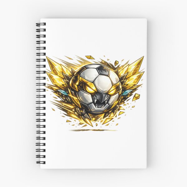 Item preview, Explosive Golden Soccer Ball Mascot - Mechanical Sports Fantasy Art designed and sold by M.Store.
