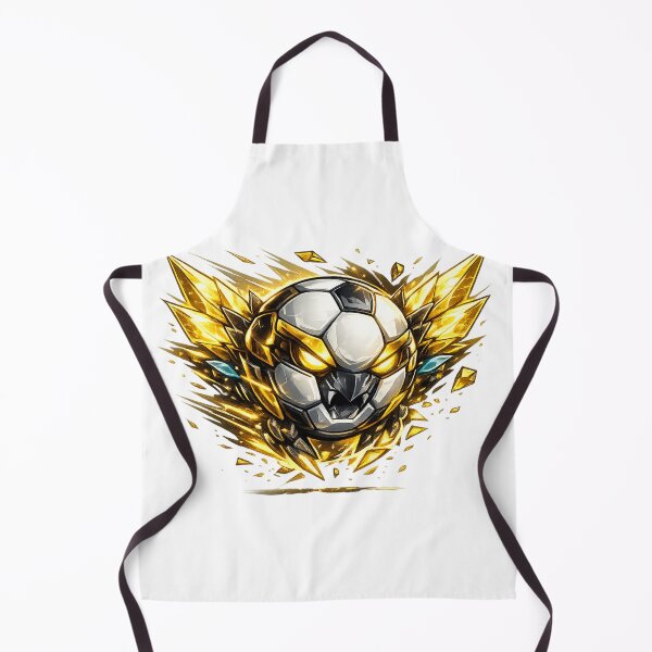 Item preview, Explosive Golden Soccer Ball Mascot - Mechanical Sports Fantasy Art designed and sold by M.Store.