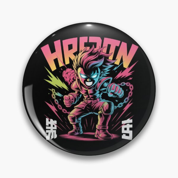 Item preview, Heroic Anime Warrior Neon Streetwear designed and sold by Art Bloom Studio.