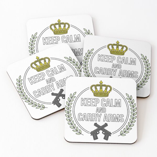 Item preview, Keep Calm and Carry Arms Badge designed and sold by SidekickMatt.