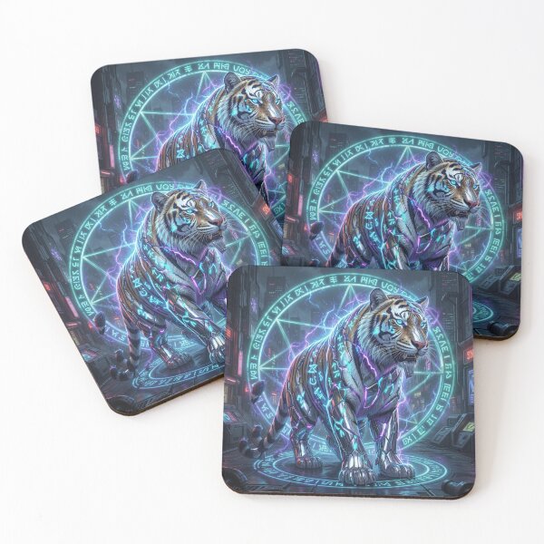 Item preview, Cyber Tiger designed and sold by JanjjaSoulInk.