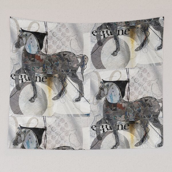 Item preview, Equine Echoes – Contemporary Mixed Media Horse Art designed and sold by Lifer Art and Design.