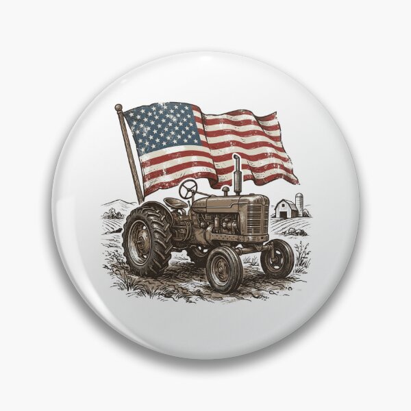 Item preview, Vintage Patriotic American Tractor Country Acres Design designed and sold by Paper Drip.