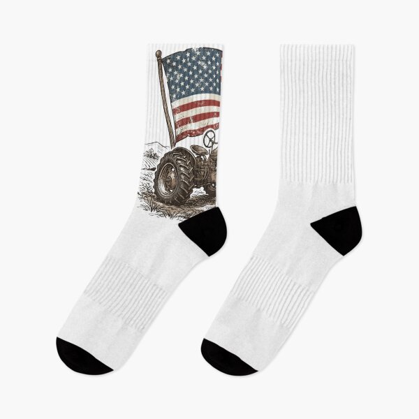 Item preview, Vintage Patriotic American Tractor Country Acres Design designed and sold by Paper Drip.