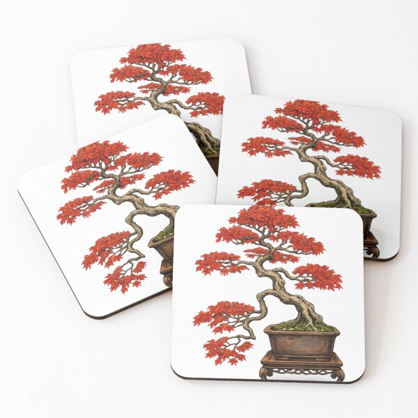 Item preview, Japanese Maple Bonsai Tree | Red Autumn Leaves Nature Art  designed and sold by arifali786.