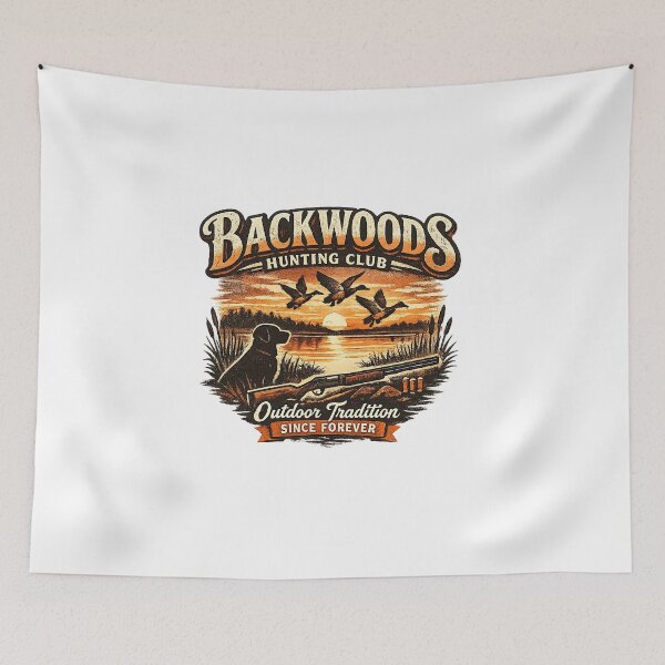 Item preview, Backwoods Hunting Club Outdoor Tradition Duck Hunting Vintage designed and sold by shemodas.