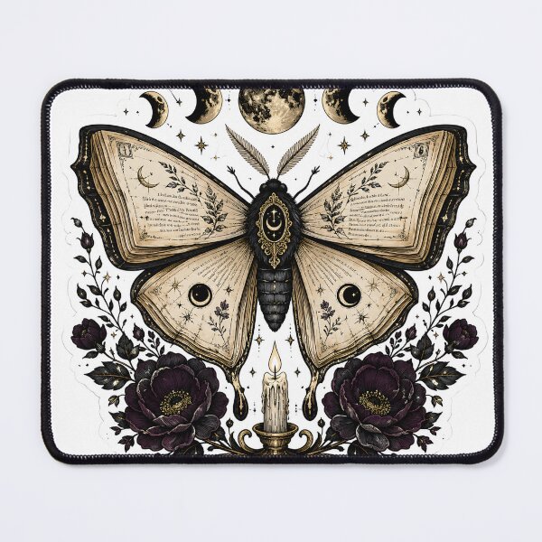 Item preview, Midnight Library Moth Dark Academia Aesthetic designed and sold by StickyGuys.