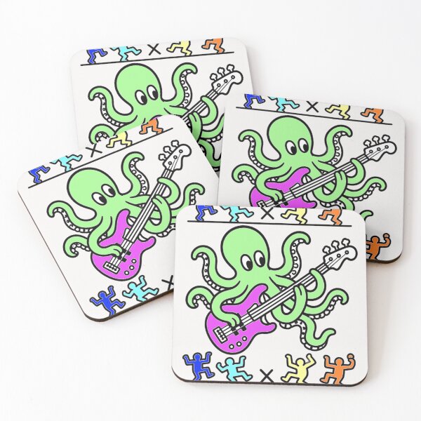 Item preview, Octopus Pop Art sticker Bass  designed and sold by LowEndGraphics.