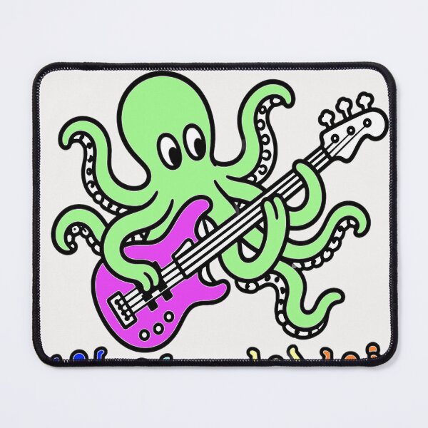 Item preview, Octopus Pop Art sticker Bass  designed and sold by LowEndGraphics.