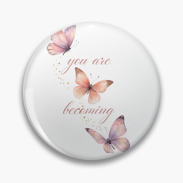 Item preview, You Are Becoming Pastel Butterfly Self Love  Gift for Her Women Empowerment Shirt designed and sold by DreamelleStudio.