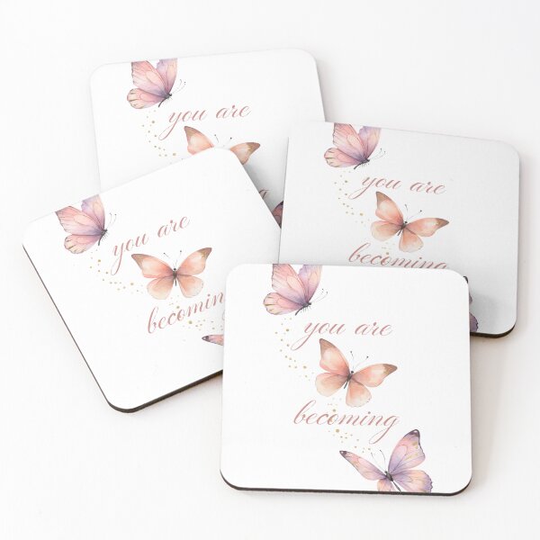 Item preview, You Are Becoming Pastel Butterfly Self Love  Gift for Her Women Empowerment Shirt designed and sold by DreamelleStudio.