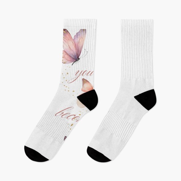Item preview, You Are Becoming Pastel Butterfly Self Love  Gift for Her Women Empowerment Shirt designed and sold by DreamelleStudio.